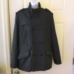 Men's Gray Double-Breasted Coat by Apt 9 Size M